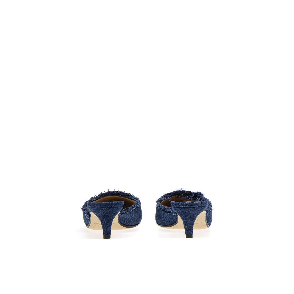 Sergio Rossi Denim Effect Mules SE-8735588253908-EU35/US5
