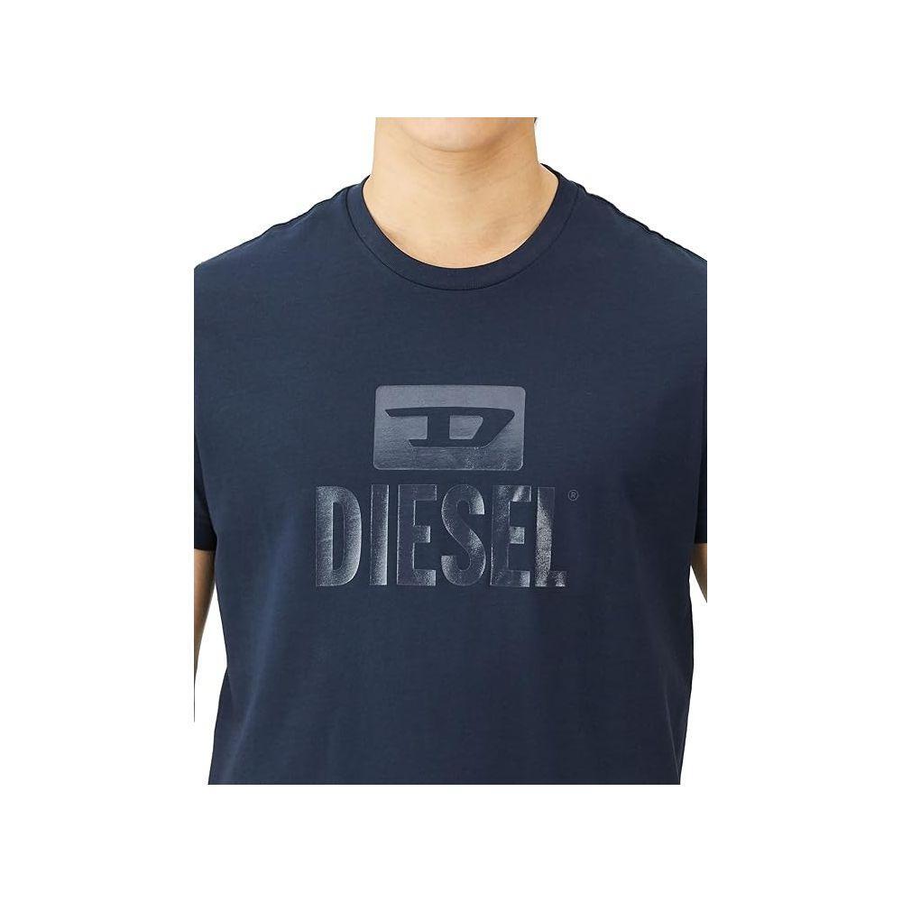 Diesel Blue Cotton T-Shirt DI-15779-S