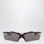 Balenciaga Turbo Rectangle black sunglasses LDin,Men,Men > Accessories,Men > Accessories > Sunglasses,Spring - Summer 2025,Yes Eu 830305T0007/Q_BALEN-1000_100