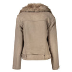 Guess Jeans Beige Cotton Jackets & Coat GU-34037-S
