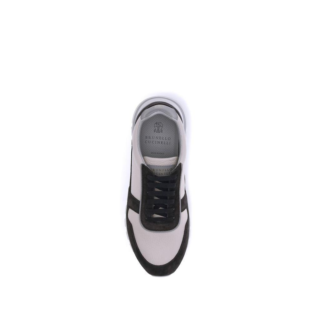 Brunello Cucinelli Leather Sneakers BR-MZUESLA289CPA80-EU45/US12