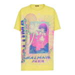 Balmain Yellow Cotton T-Shirt BA-15799-3XL