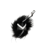 Fendi Black Leather Keychains FE8547139191049BT