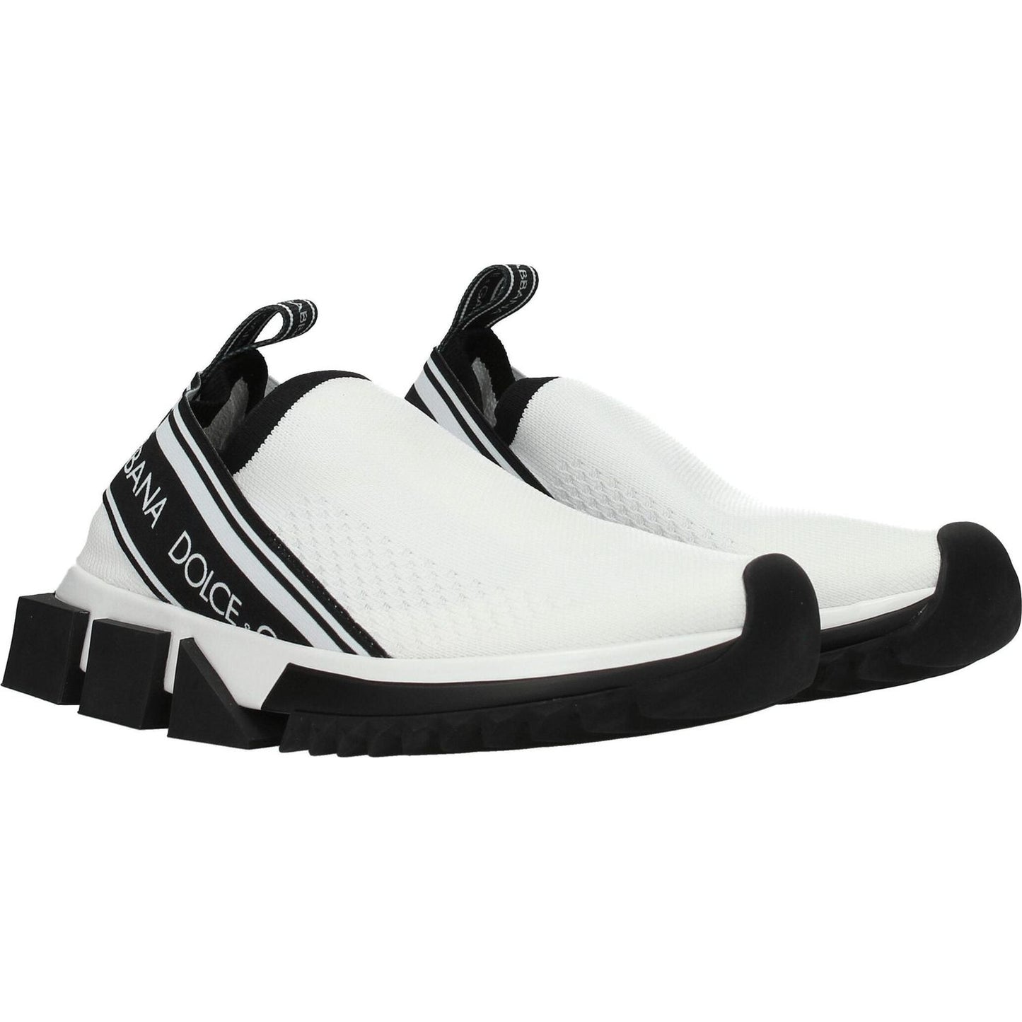 Dolce & Gabbana White Fabric Chunky Sneakers DO-8547147546889-EU35/US5