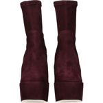 Stuart Weitzman Purple Leather Ankle Boots ST-8547244835081-EU37/US7
