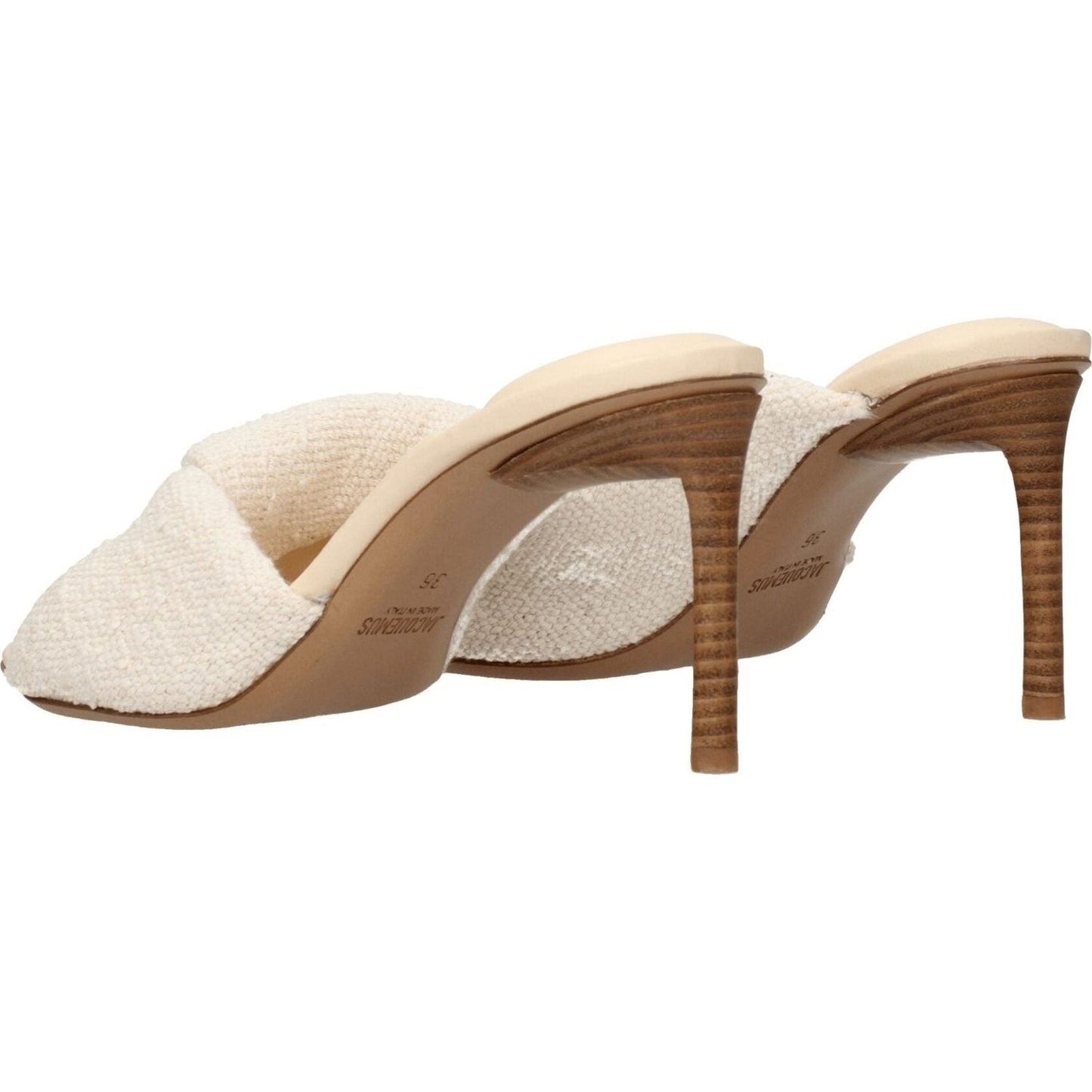 Jacquemus Beige Fabric Stiletto Heels Sandals JA-8547284287753-EU36/US6