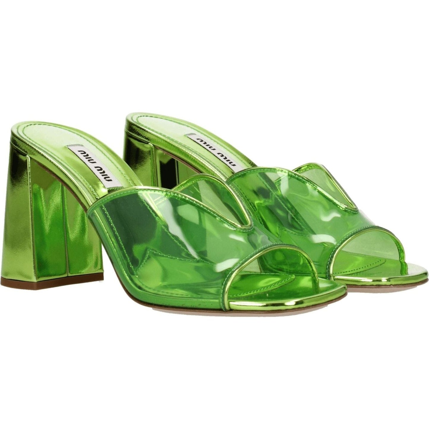 Miu Miu Green Plexiglass Platforms MI-8547321348361-EU36/US6