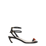 Lanvin Black Leather Stiletto Heels Sandals LA-8547355263241-EU38/US8