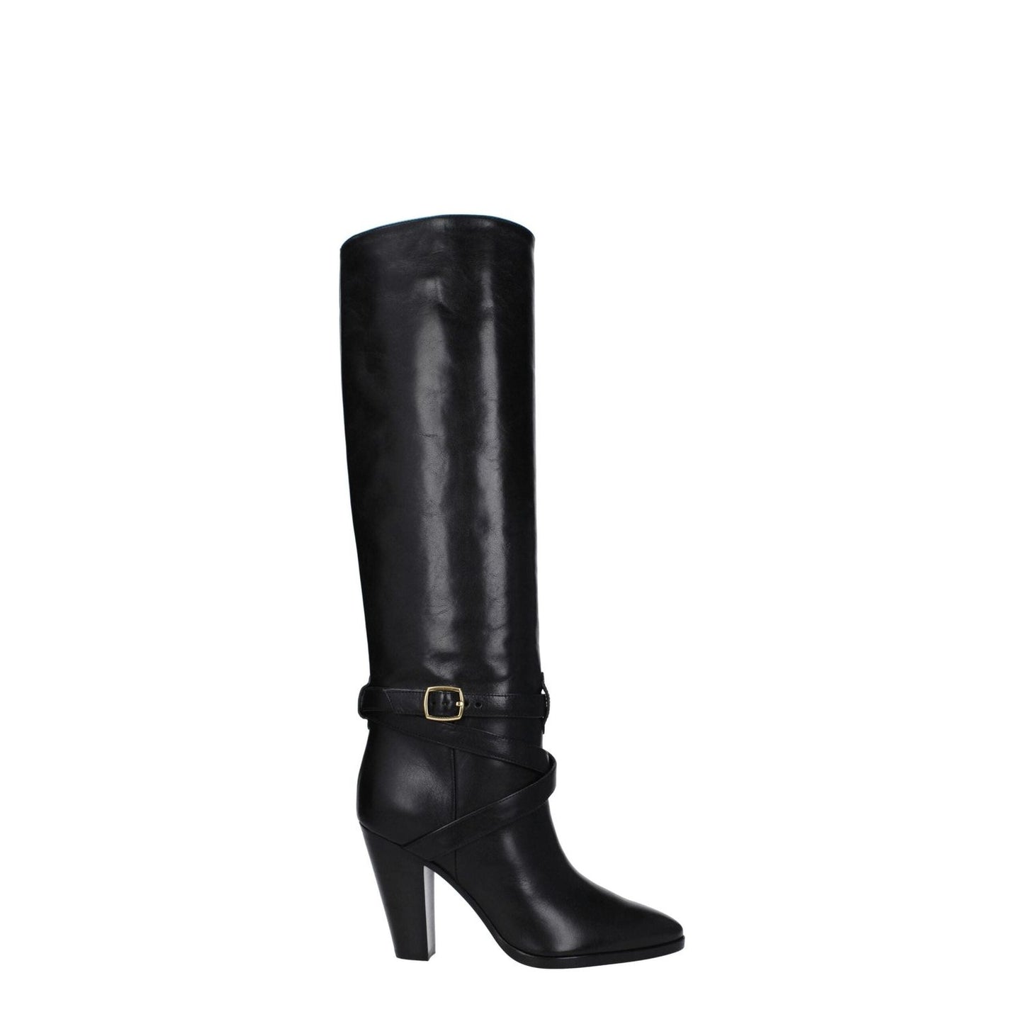 Celine Black Leather High Heel Boots CE-8547414278409-EU36/US6