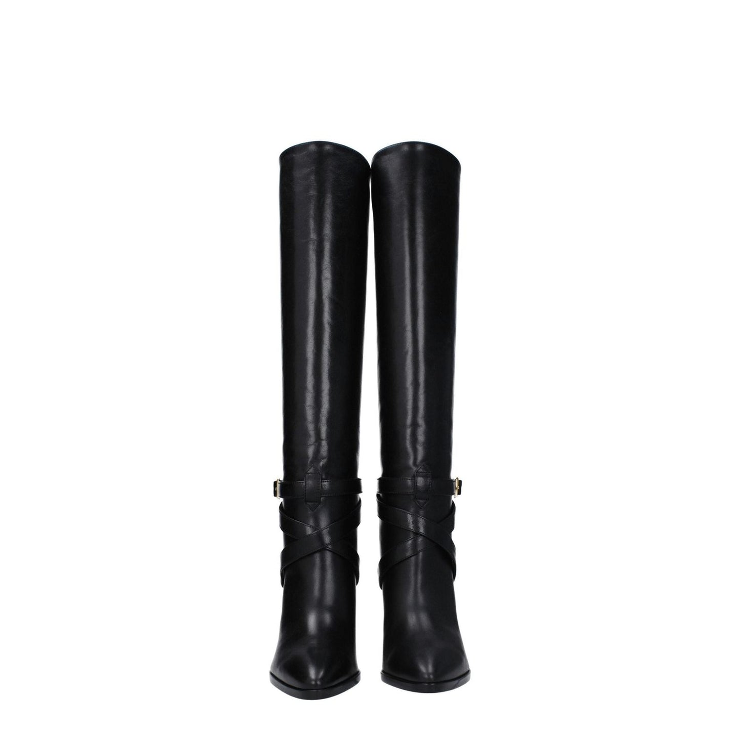 Celine Black Leather High Heel Boots CE-8547414278409-EU36/US6