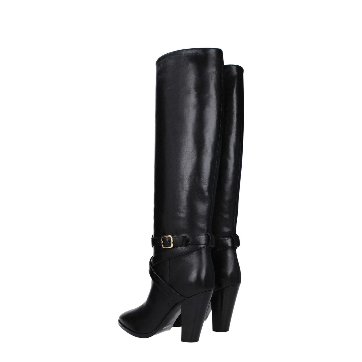 Celine Black Leather High Heel Boots CE-8547414278409-EU36/US6