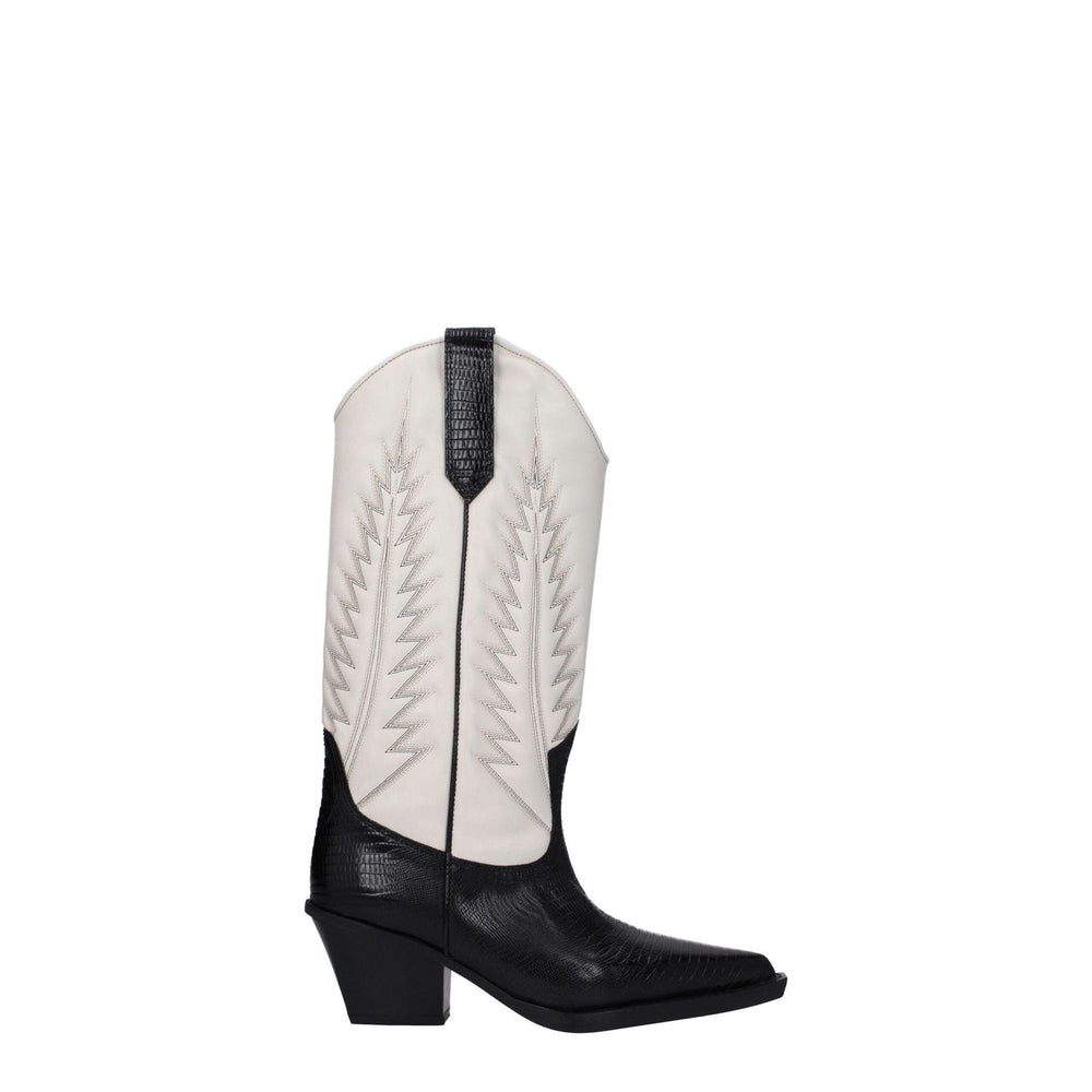 Paris Texas Beige Leather Boots PA-8547437150473-EU35/US5