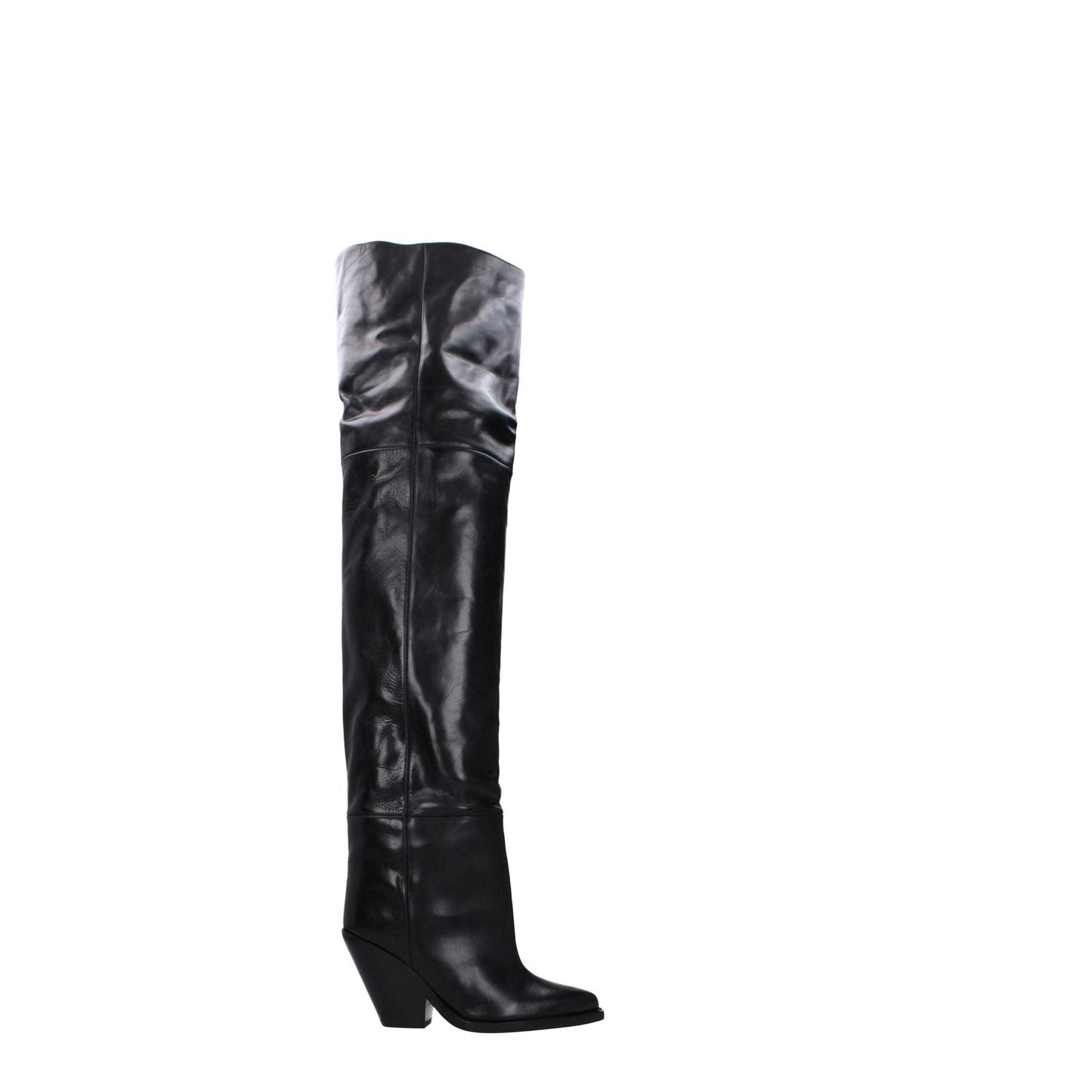 Isabel Marant Black Leather Over The Knee IS-8547451240713-EU36/US6