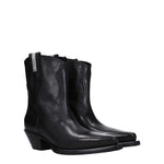 Premiata Black Leather Ankle Boots PR-8547457401097-EU36/US6