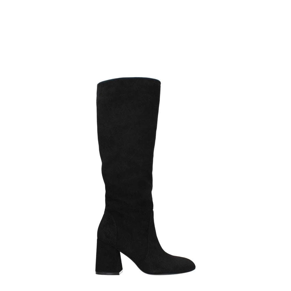Stuart Weitzman Black Leather High Heel Boots ST-8547457597705-EU38/US8