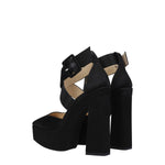 Jimmy Choo Black Satin Platforms JI-8547461988617-EU37/US7