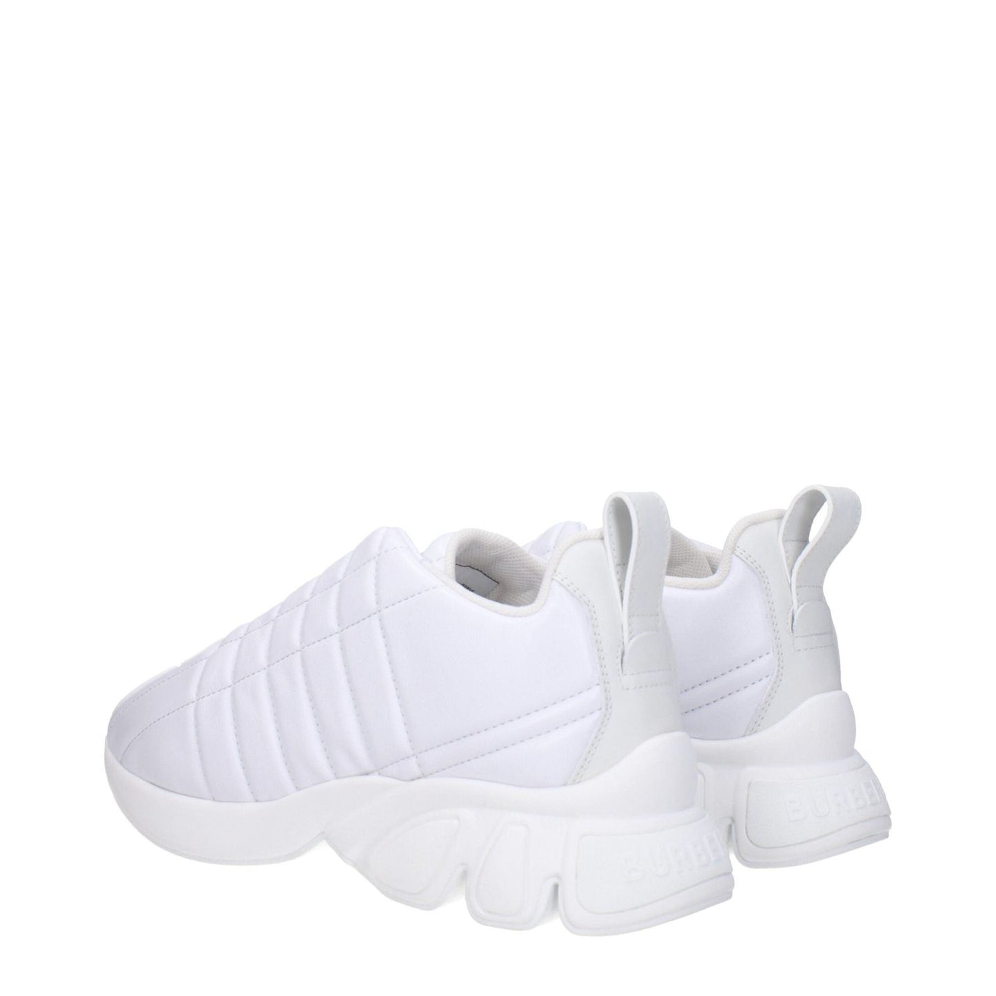 Burberry White Leather Sneakers BU-8611901145353-EU38/US8
