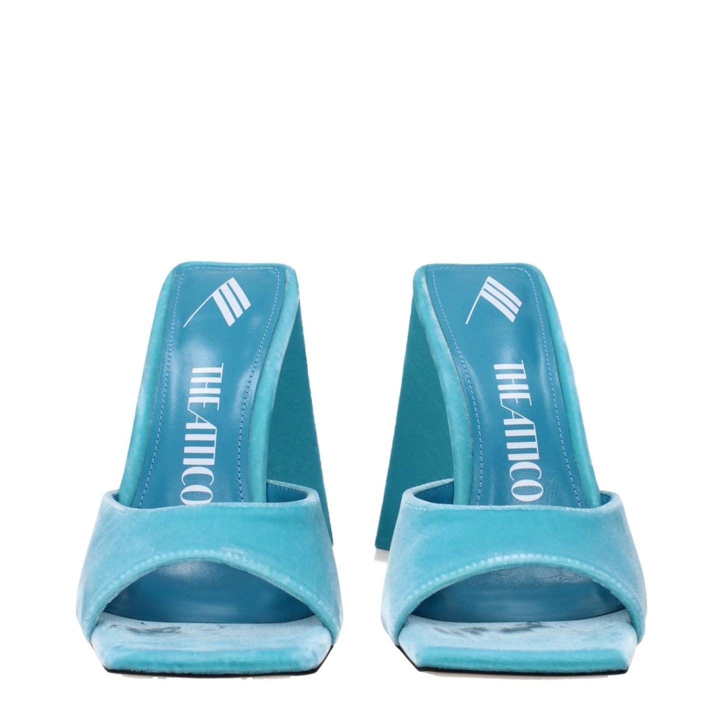 The Attico Light Blue Velvet Platforms TH-8613448745225-EU39/US9