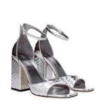 Paris Texas Gray Leather Platforms