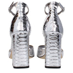 Paris Texas Gray Leather Platforms
