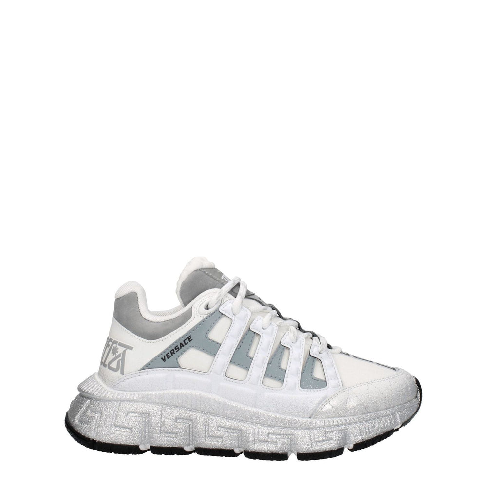 Versace White Fabric Athletic Sneakers VE-8547404349705-EU35.5/US5.5