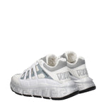 Versace White Fabric Athletic Sneakers VE-8547404349705-EU35.5/US5.5