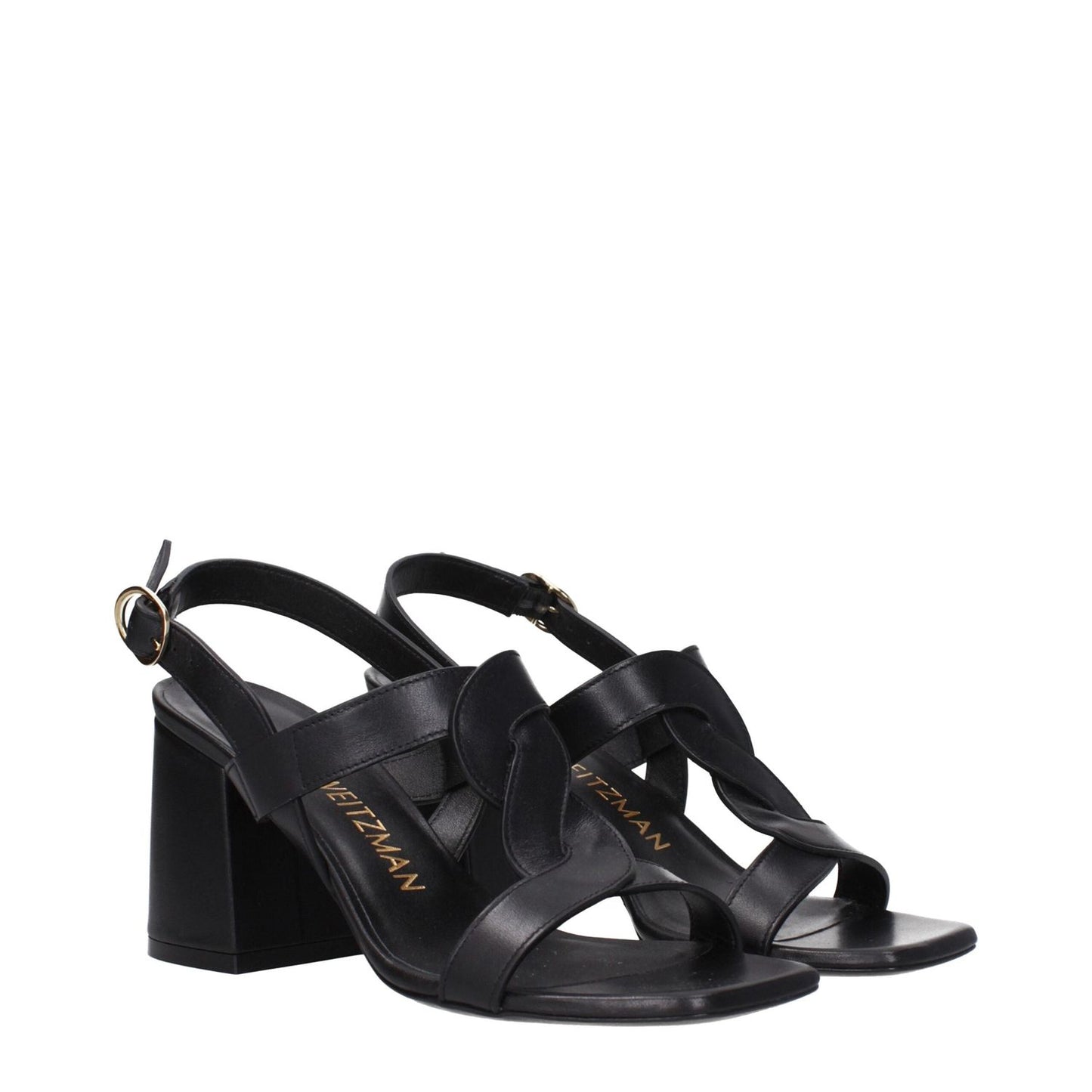 Stuart Weitzman Black Leather Platforms ST-9250428682505-EU38/US8