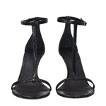 Isabel Marant Black Leather Stiletto Heels Sandals IS-9256150171913-EU41/US11
