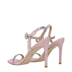 Stuart Weitzman Pink Leather Stiletto Heels Sandals