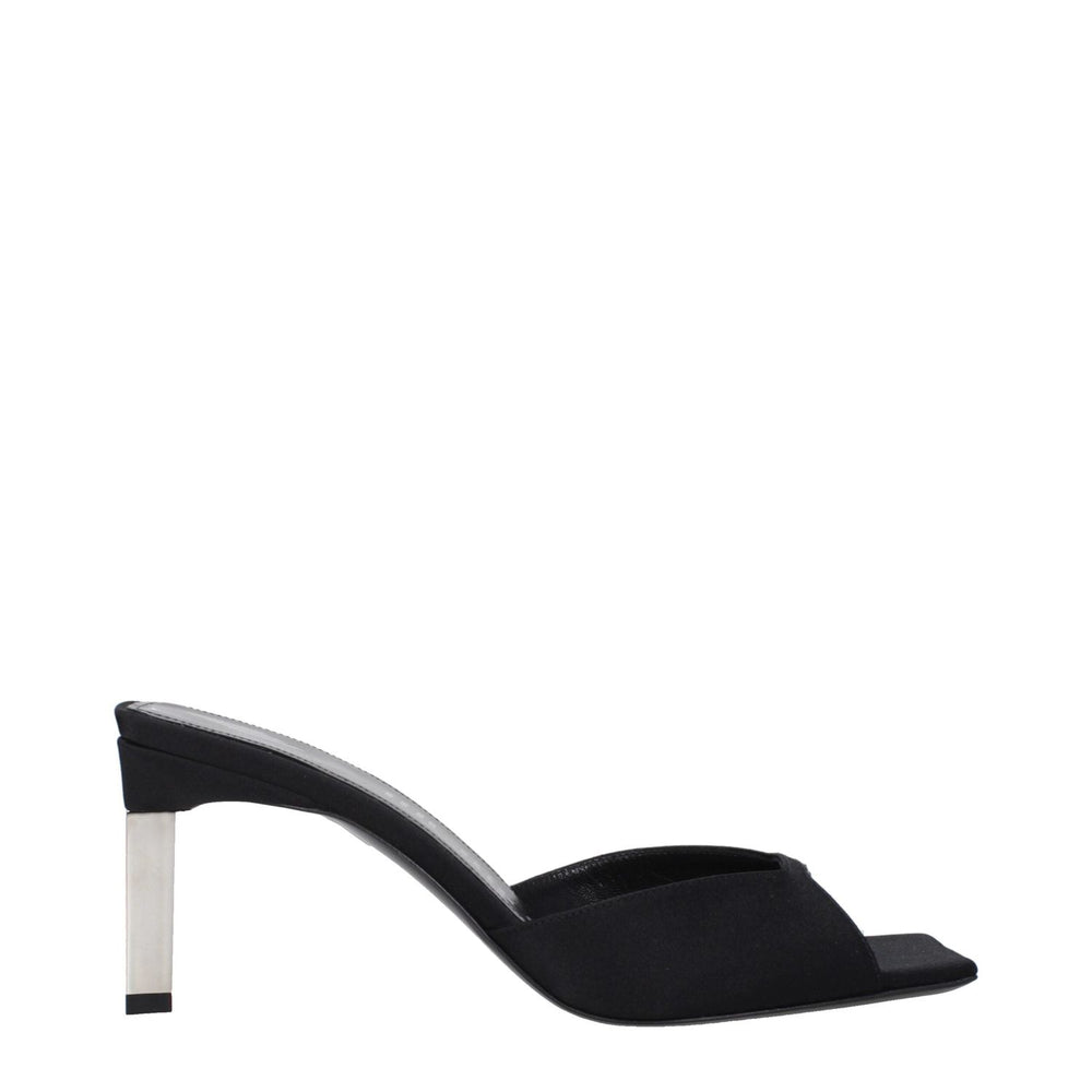 The Attico Black Satin Stiletto Heels Sandals TH-9333324710153-EU36/US6