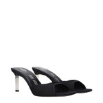 The Attico Black Satin Stiletto Heels Sandals TH-9333324710153-EU36/US6