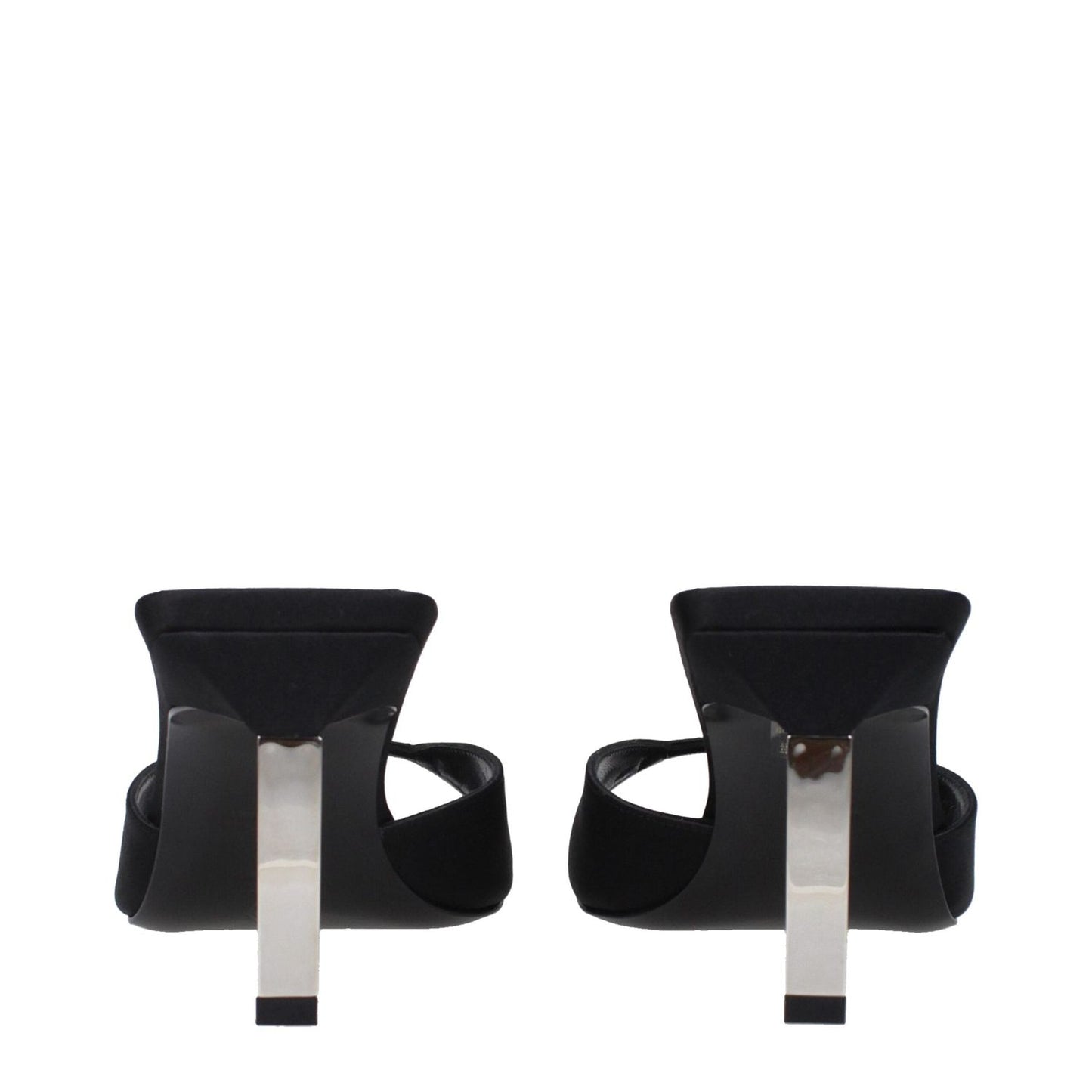 The Attico Black Satin Stiletto Heels Sandals TH-9333324710153-EU36/US6