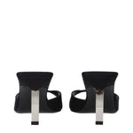 The Attico Black Satin Stiletto Heels Sandals TH-9333324710153-EU36/US6