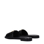 Moncler Black Leather Slippers Sandals MO-9353158000905-EU36/US6