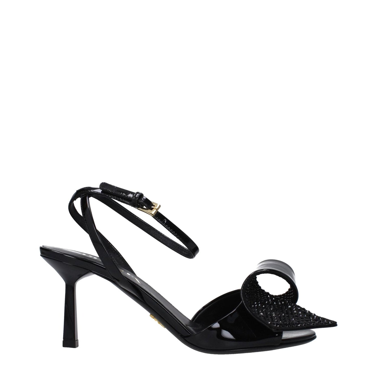 Prada Black Leather Stiletto Heels Sandals PR-9365256864009-EU36/US6