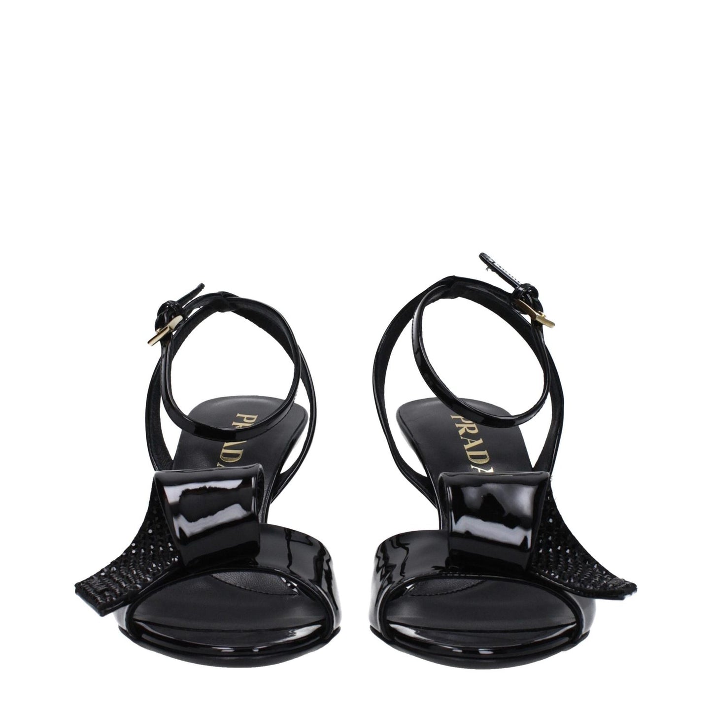 Prada Black Leather Stiletto Heels Sandals PR-9365256864009-EU36/US6