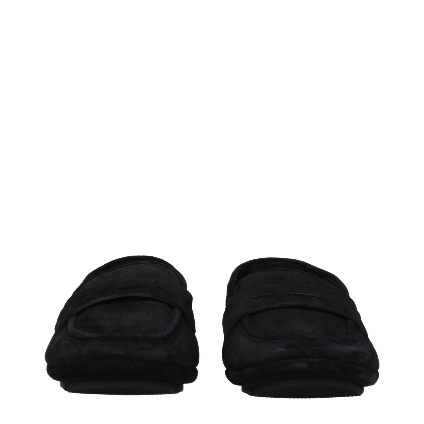 Dolce & Gabbana Black Leather Slip-On Loafers DO-9365491515657-EU43/US10