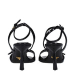 Prada Black Leather Stiletto Heels Sandals PR-9365256864009-EU36/US6