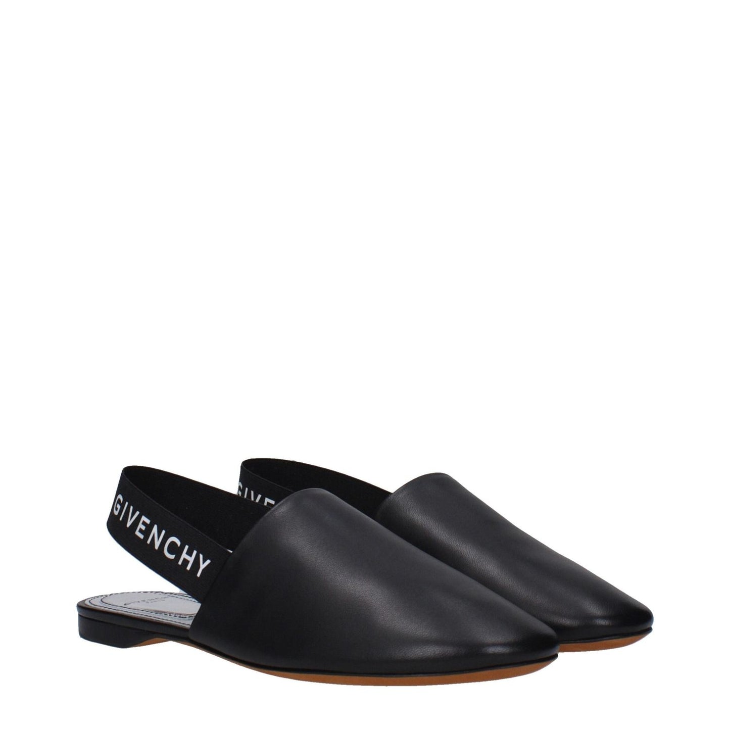 Givenchy Black Leather Mules GI-9474464710921-EU35/US5