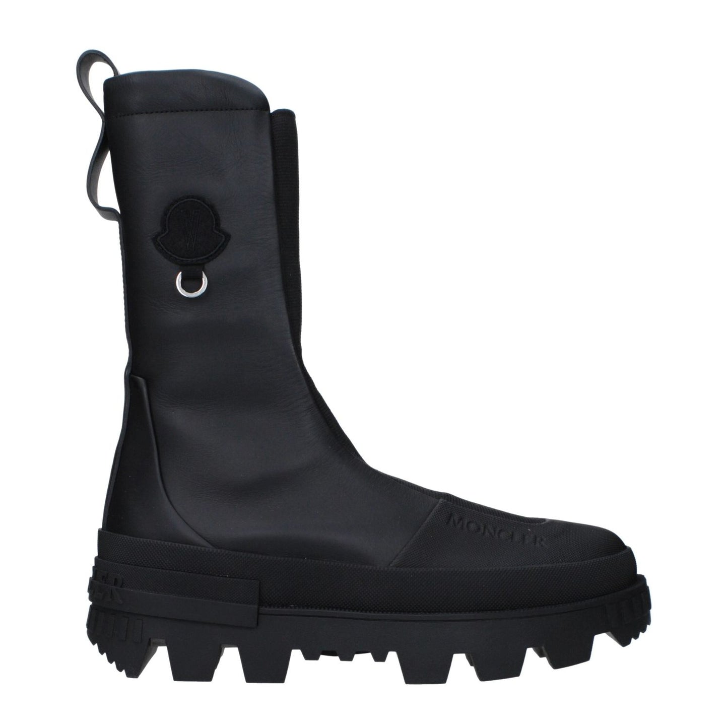 Moncler Black Leather Ankle Boots MO-9490928435465-EU39/US6