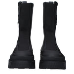 Moncler Black Leather Ankle Boots MO-9490928435465-EU39/US6