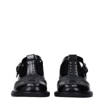 Miu Miu Black Leather Slip-On Loafers MI-10009970704649-EU35/US5