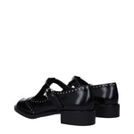Miu Miu Black Leather Slip-On Loafers MI-10009970704649-EU35/US5
