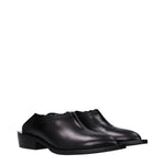 Love Moschino Black Leather Clogs LO-10027286331657-EU36/US6