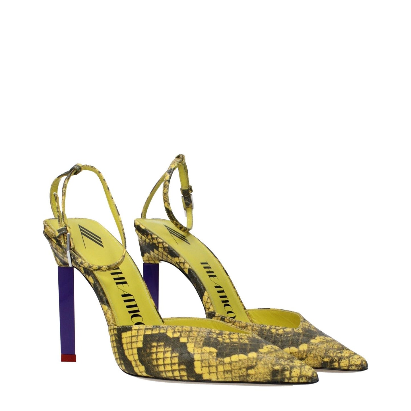 The Attico Yellow Leather High Heel Pumps TH-10031373713673-EU37/US7
