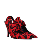 The Attico Red Fabric High Heel Pumps TH-10031372271881-EU36/US6