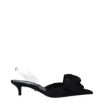 Versace Black Satin Flat Sandals VE-14884877304073-EU36/US6