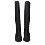 Casadei Black Leather High Heel Boots CA-15063756308745-EU36/US6