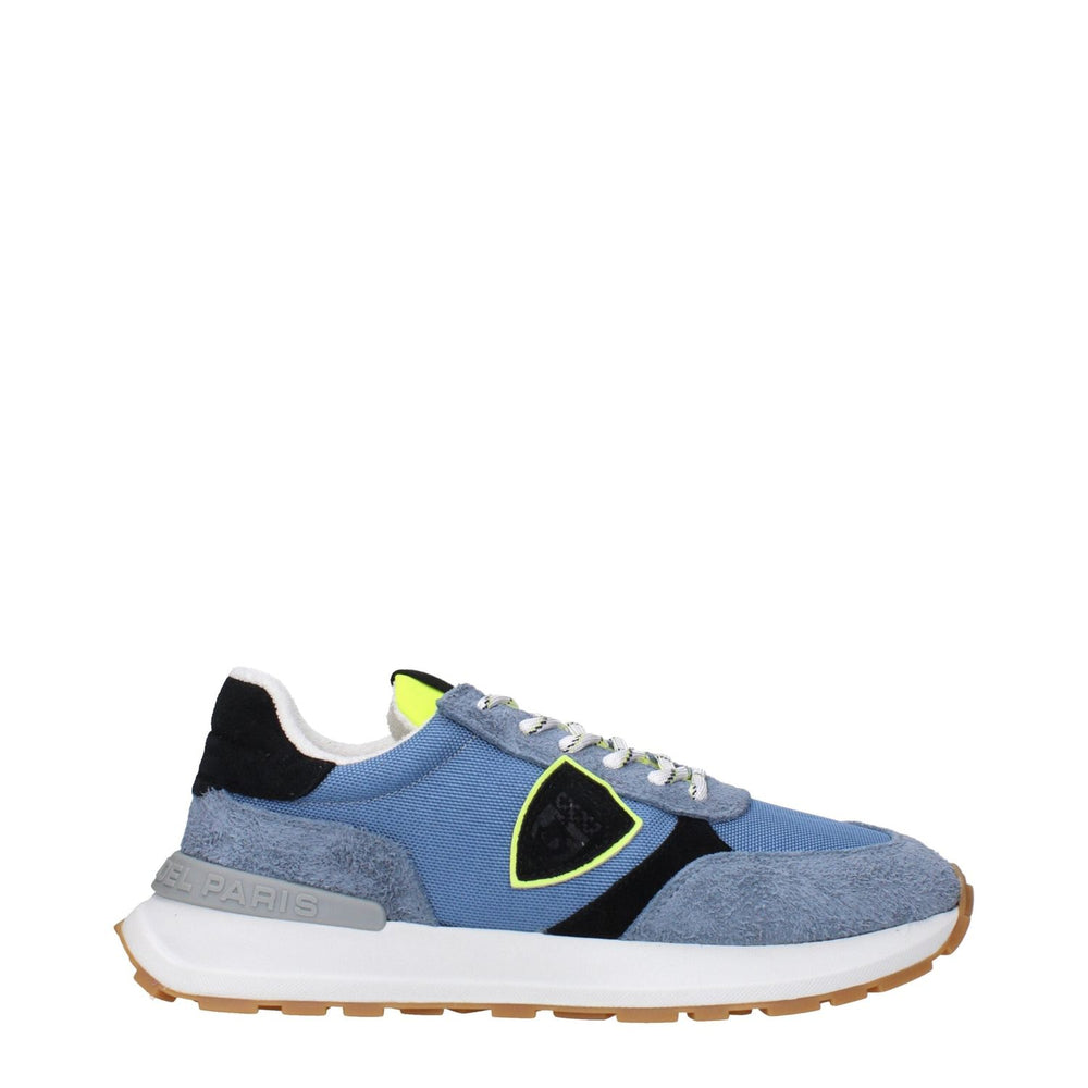 Philippe Model Blue Fabric Athletic Sneakers PH-15084818956553-EU41/US8