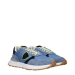 Philippe Model Blue Fabric Athletic Sneakers PH-15084818956553-EU41/US8